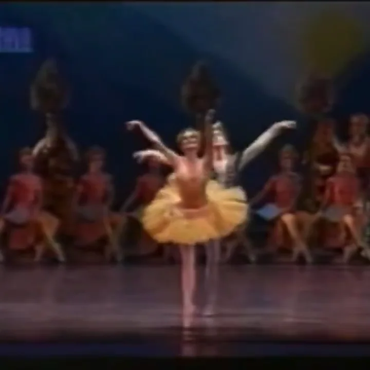 Archival footage: Lourdes Arteaga with Julio Bocca in La Bayadere, Teatro Colón, 1997